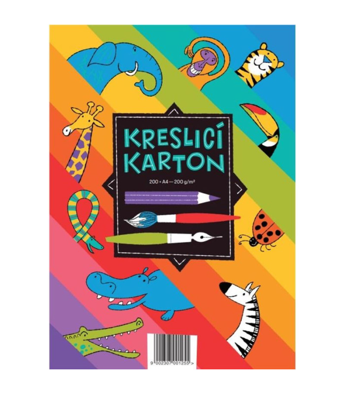 Kreslicí karton A4 - 200g/m2, 200 listů