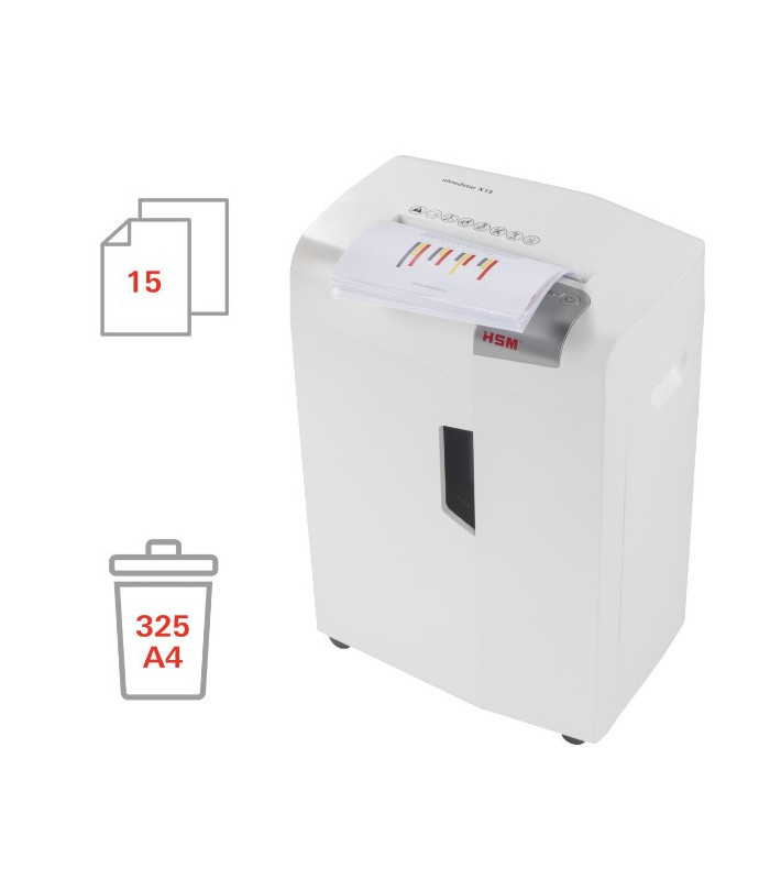 Skartovačka HSM shredstar X15 - P4, řez na částice 4 x 37 mm