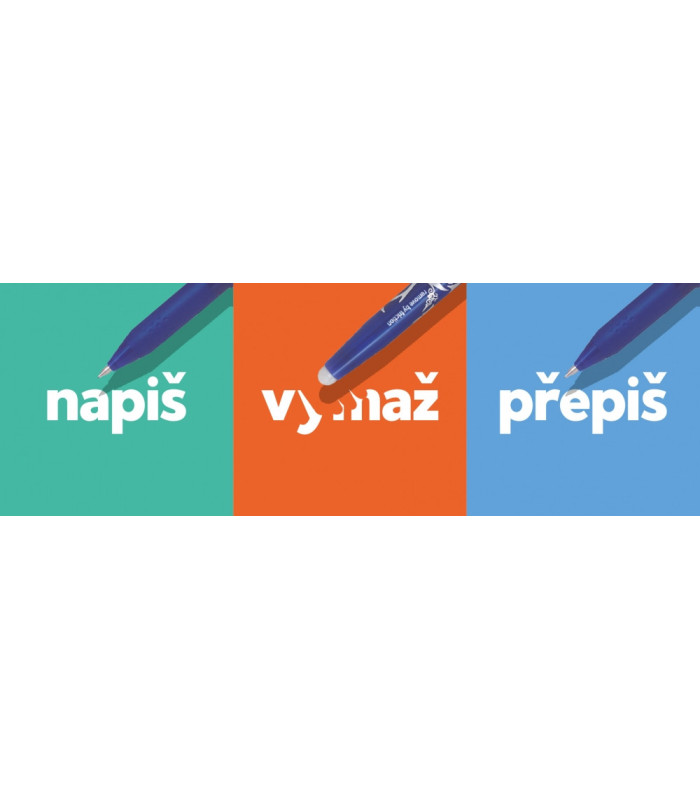 Gelový roller Pilot FriXion Ball - modrá (07), 0,35 mm