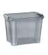 Plastová krabice Shadow - recyklovaný materiál, šedá, 18 l
