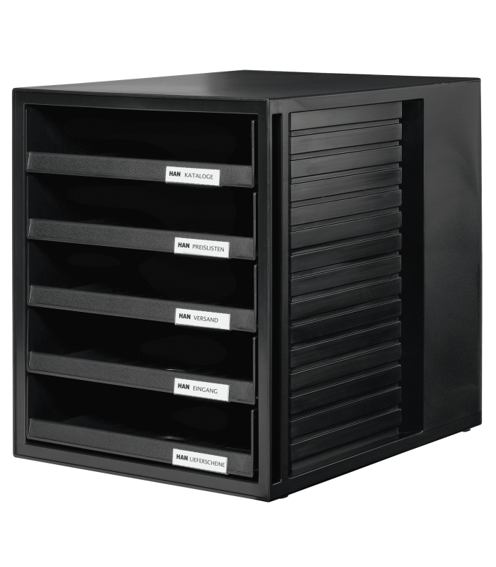 Zásuvkový box HAN KARMA, ECO - 5 zásuvek, černý