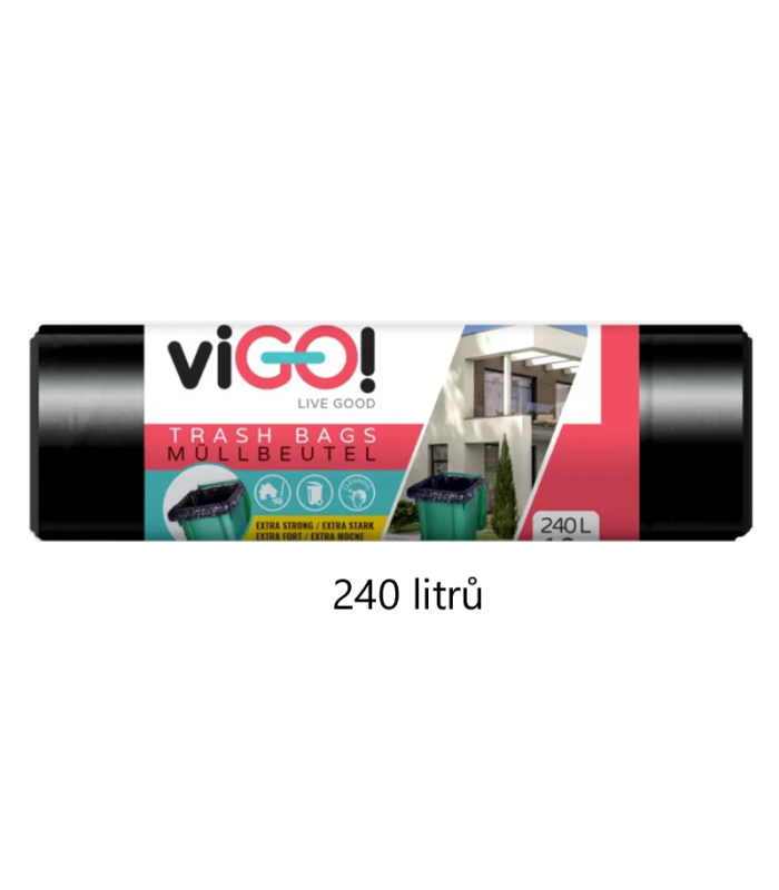 Pytle na odpadky - 240 l, 48 mic, 10 ks