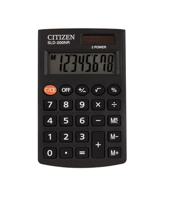 Kapesní kalkulačka Citizen SLD-200NR - černá