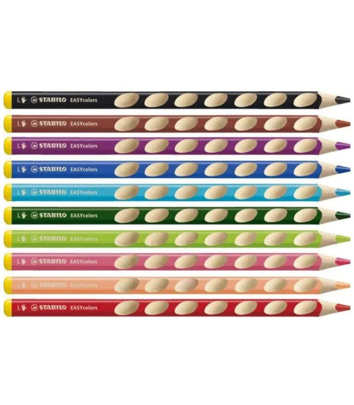 Pastelky Stabilo EASYcolors - pro praváky, ergonomické, 12 barev