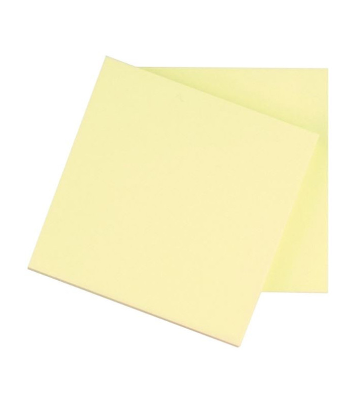 Samolepicí bloček Q-Connect - 76 x 76 mm, žlutý, 100 lístků