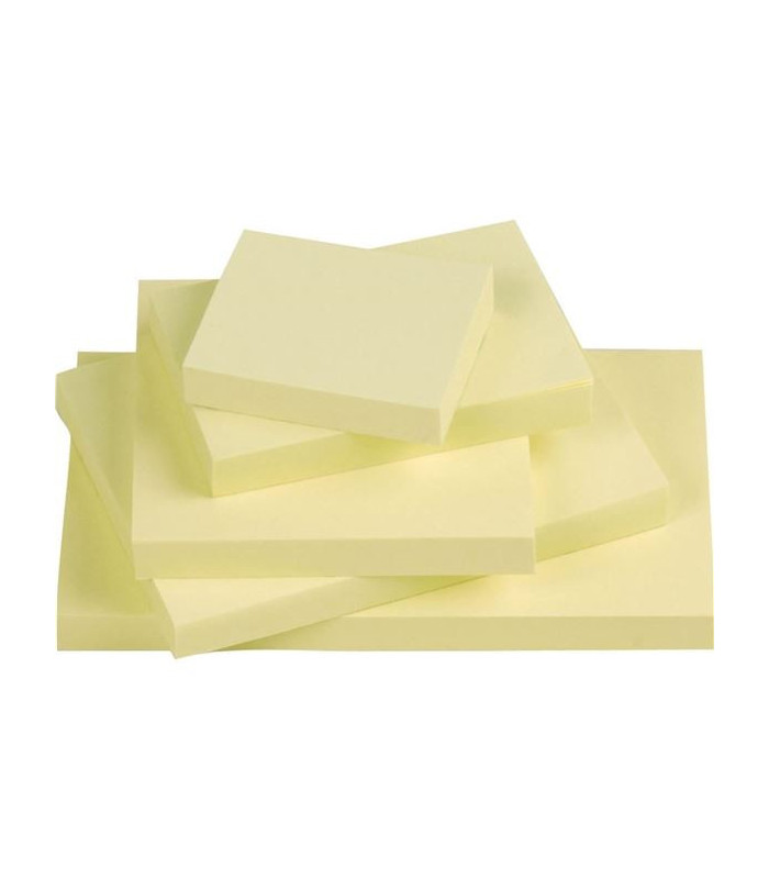 Samolepicí bloček Q-Connect - 76 x 76 mm, žlutý, 100 lístků