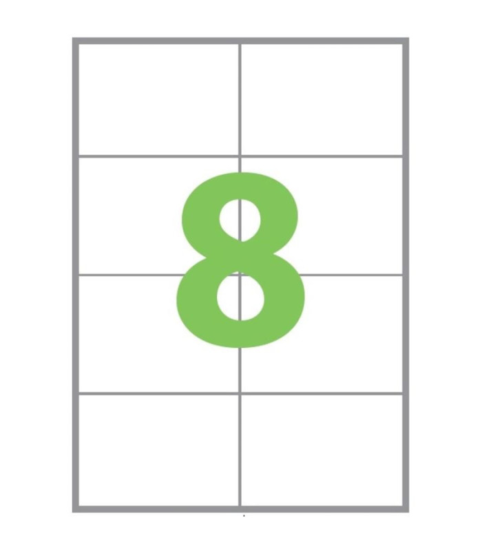 Univerzální etikety Q-Connect - bílé, 105 x 74 mm, 800 ks