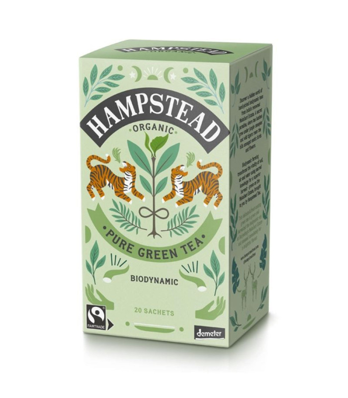 Zelený čaj Hampstead - bio, detokxikační, 20 ks