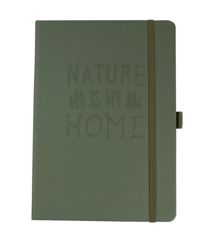 Zápisník DONAU Outdoor - A5, čtverečkovaný, olivový