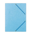 Prešpánové desky s chlopněmi a gumičkou Donau - A4, světle modré, 1 ks