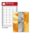 Lesklé etikety S&K Label - bílé, 48,5 x 25,4 mm, 4 000 ks