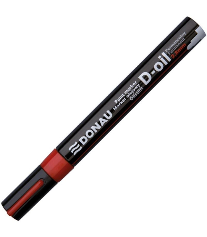Lakový popisovač Donau - hrot 2,8 mm, červený