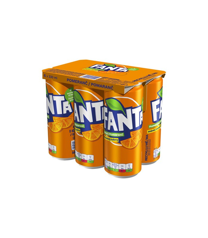 Fanta pomeranč - plech, 24x 0,33 l