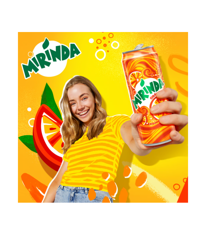 Mirinda - plech, 24x 0,33 l