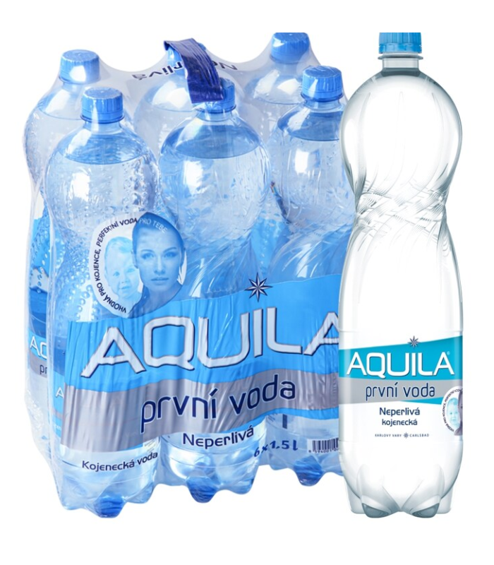 Pramenitá voda Aquila aqualinea - neperlivá, 6x 1,5 l