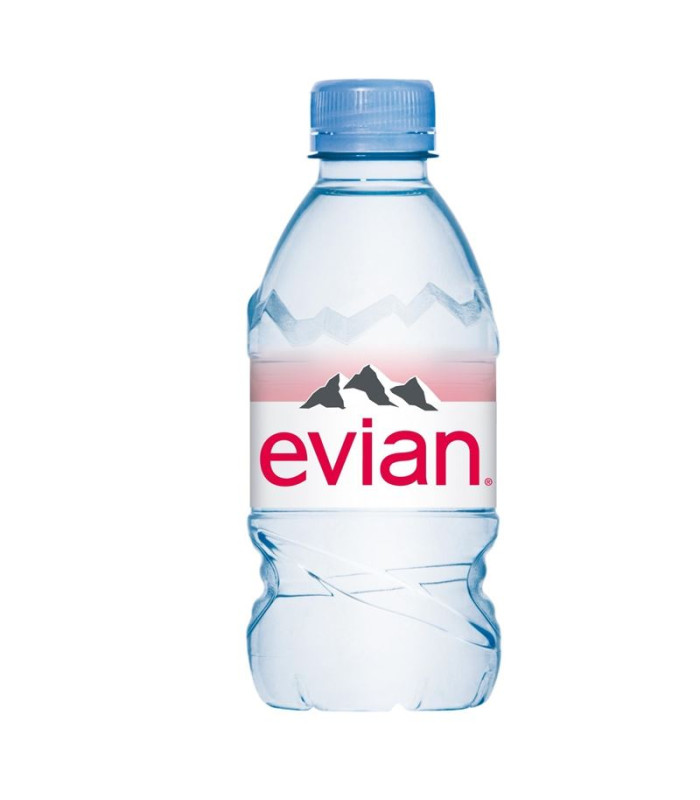 Minerální voda Evian - neperlivá, 24x 0,33 l