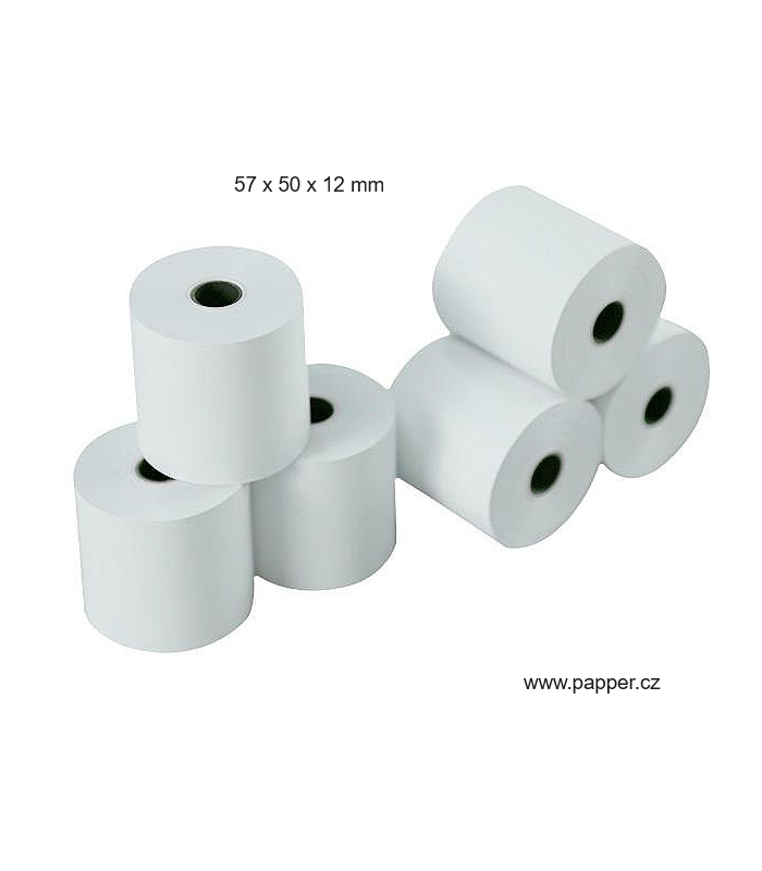 Termokotoučky - 57 x 50 x 12 mm, návin 27 m, 48 g/m2, 10 ks