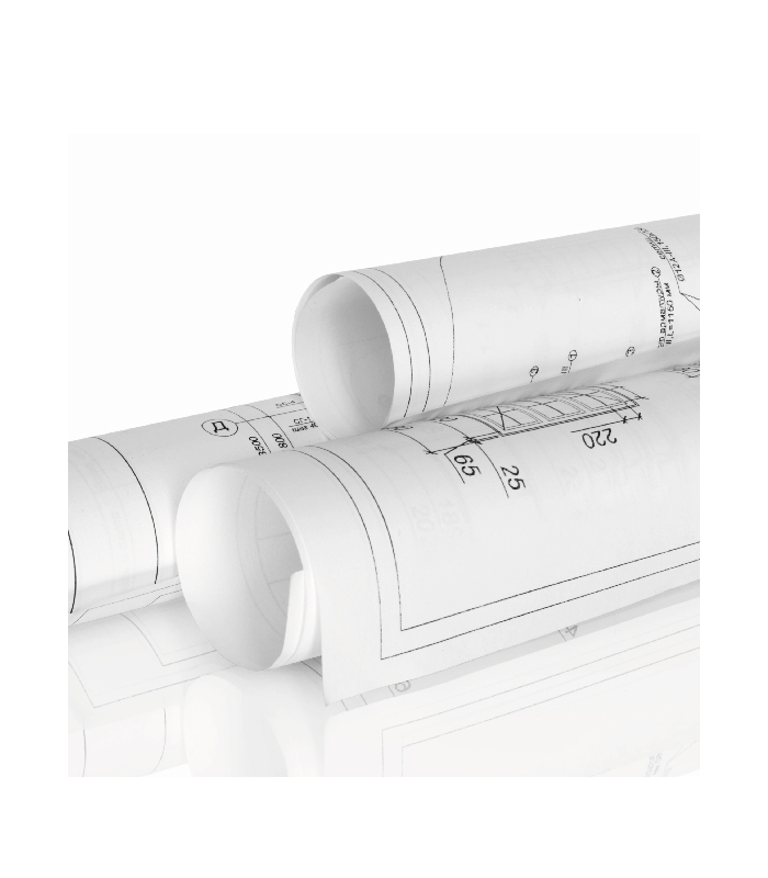Plotterové role 610 mm x 50 m, 80 g/m2 , černobílý tisk, 1 ks