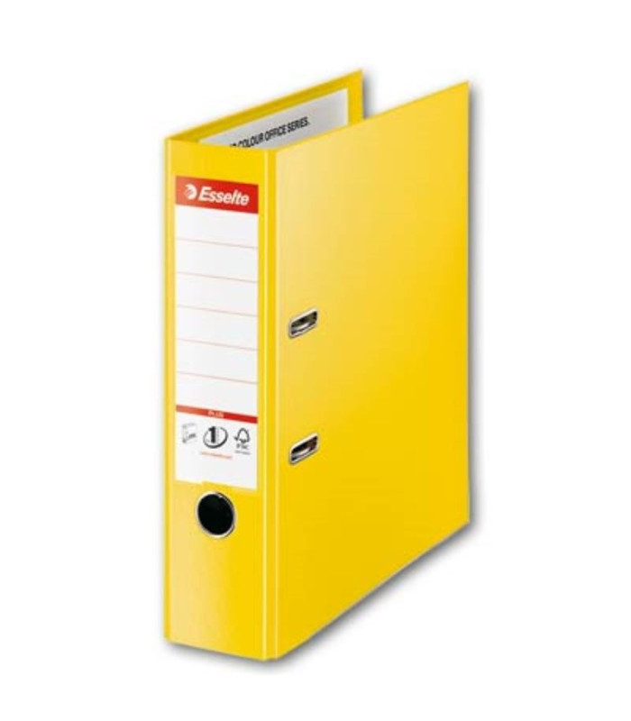 Pákový pořadač MAXI Esselte VIVIDA - A4+, šíře hřbetu 8 cm, žlutý