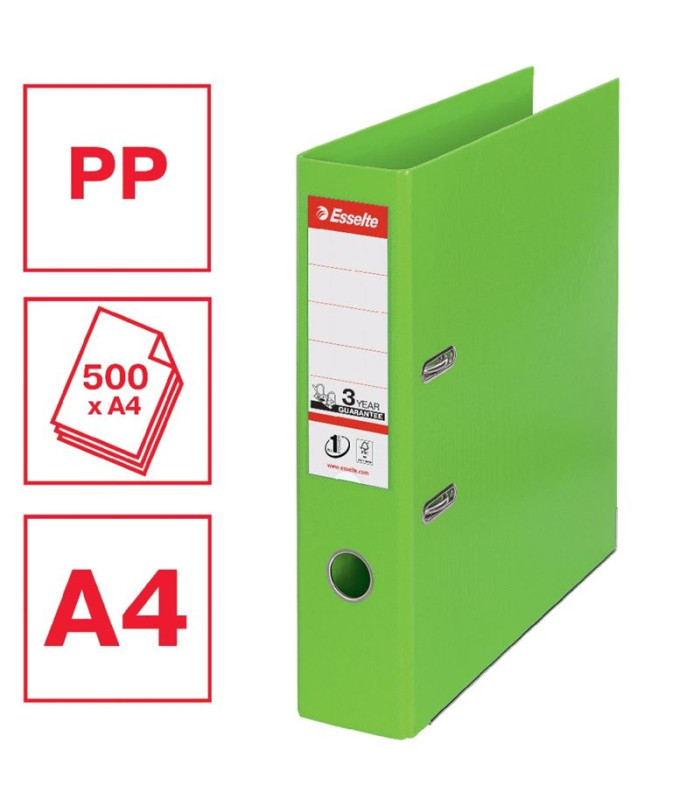 Pákový pořadač Esselte No.1 VIVIDA - A4, šíře hřbetu 7,5 cm, zelený