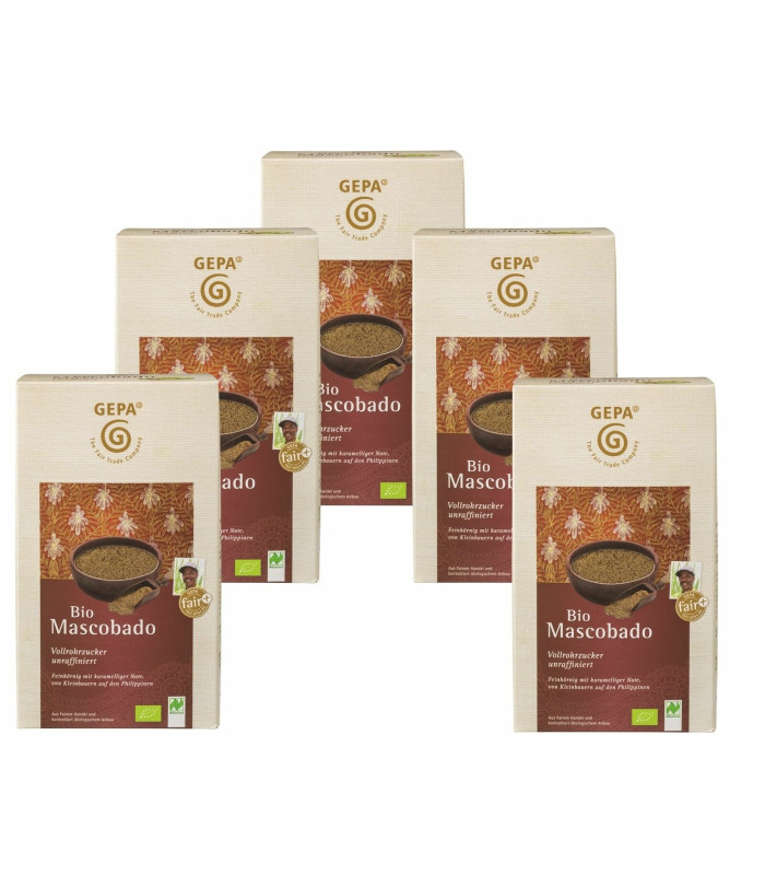 Třitoný cukr Gepa - bio Mascobado, 1 kg