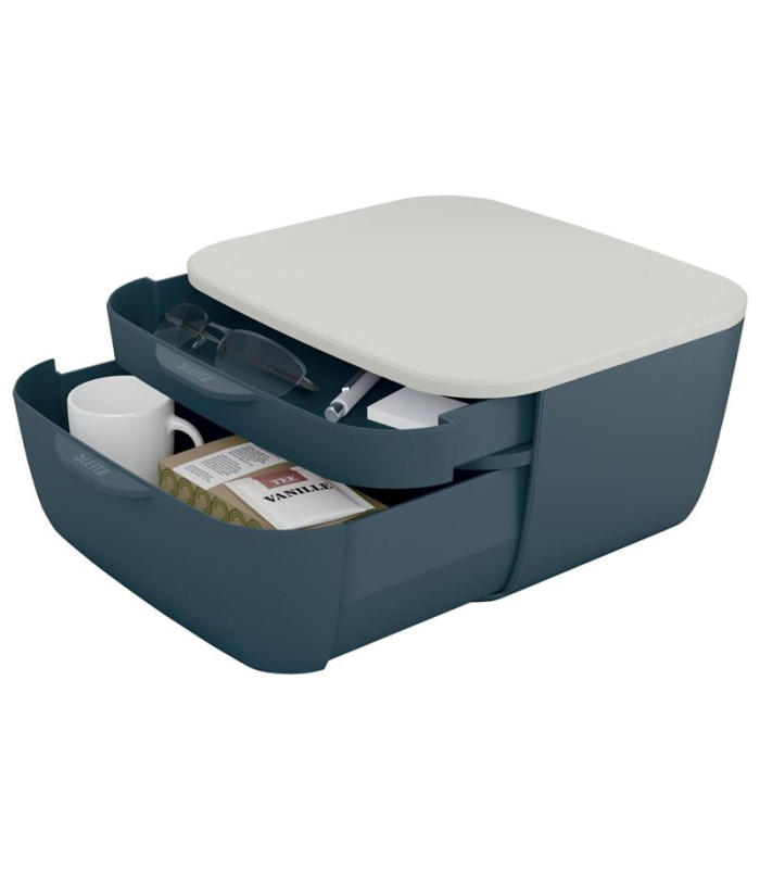 Zásuvkový box Leitz Cosy - dvouzásuvkový, sametově šedá