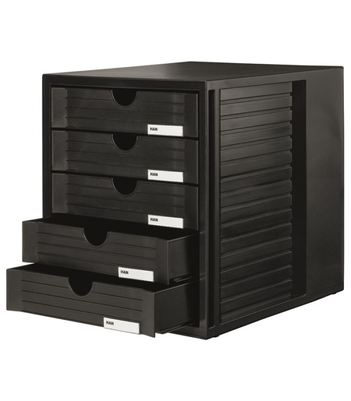Zásuvkový box HAN KARMA Systembox - ECO, 5 zásuvek, černý