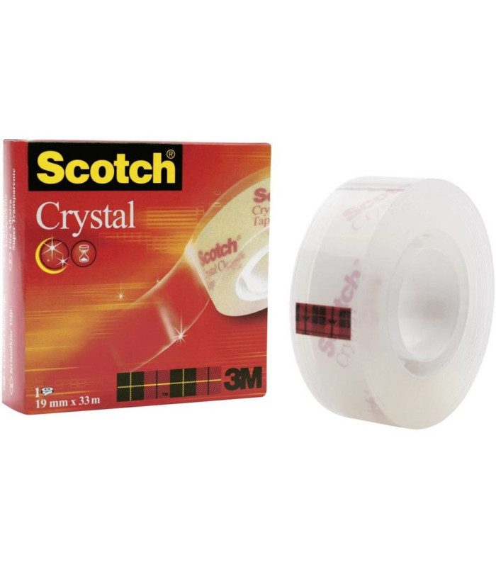 Lepicí páska Scotch Crystal Clear, 19 mm x 33 m