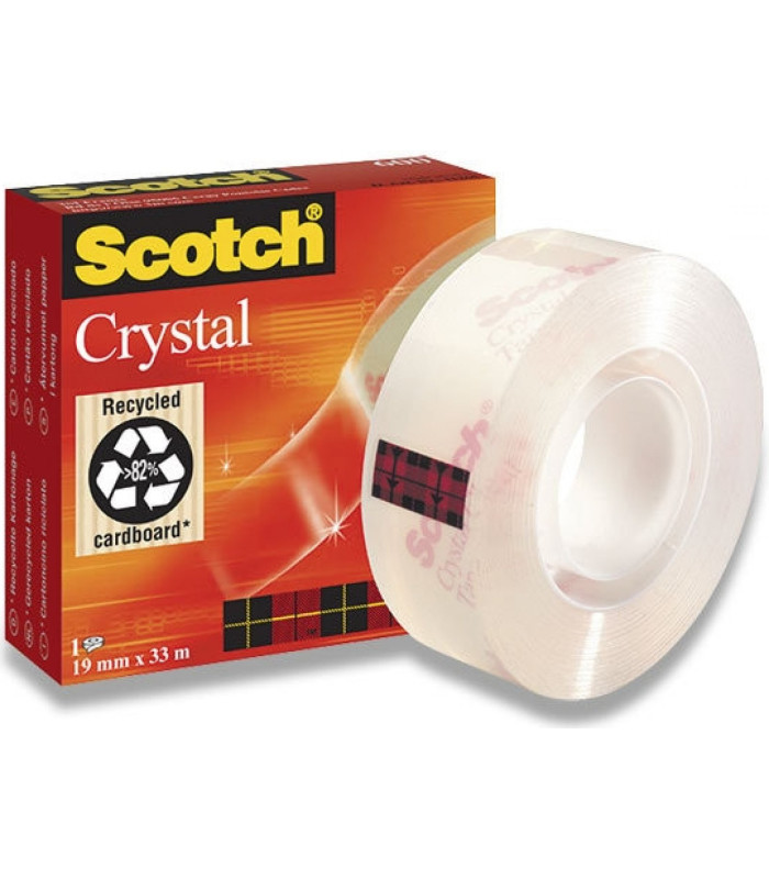 Lepicí páska Scotch Crystal Clear, 19 mm x 33 m