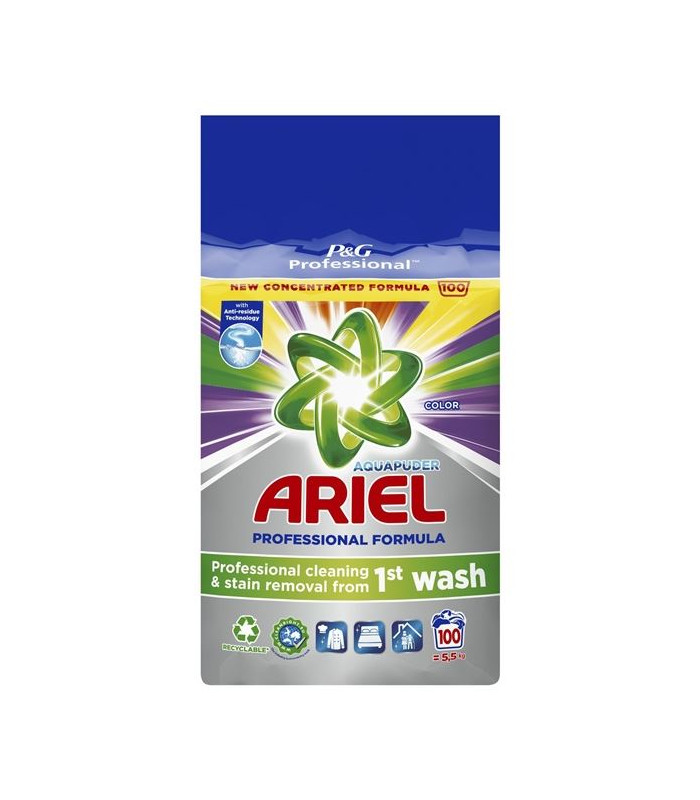 Prášek na praní Ariel - color professional, 100 dávek