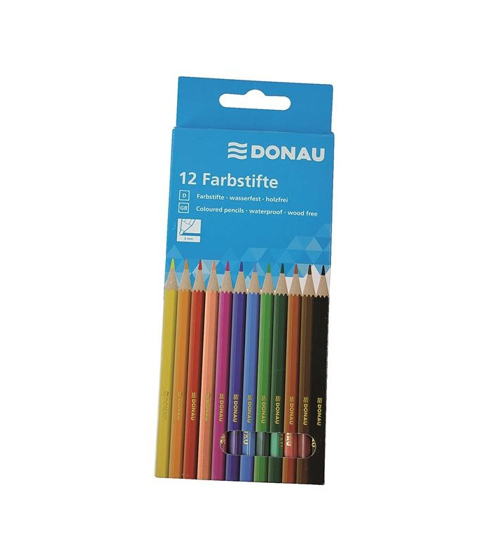 Pastelky Donau - 12 ks, nelámavé