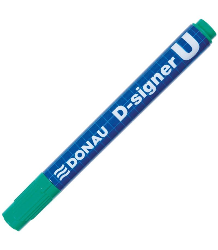 Permanentní popisovač Donau D-Signer - kulatý hrot, zelený
