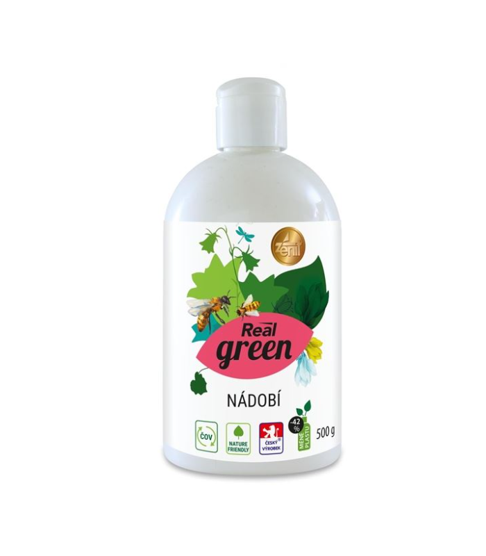 Prostředek na nádobí Real green - ekologický, 500 g