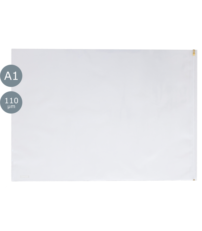 Obaly na stavební plány A1 se zipovým uzávěrem, 640 x 900 mm, 110 mic
