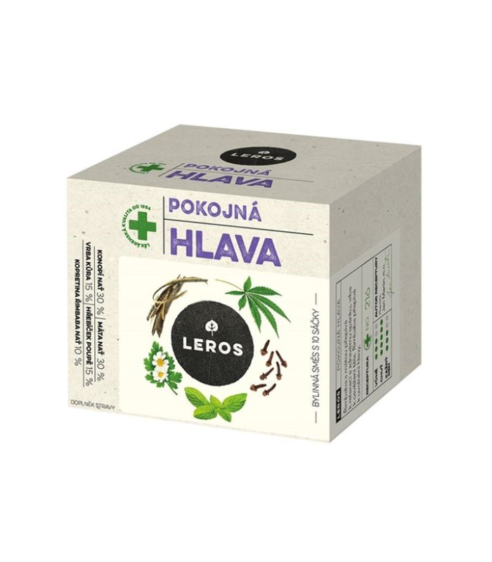 Bylinný čaj Leros - pokojná hlava, 10x 1,5 g