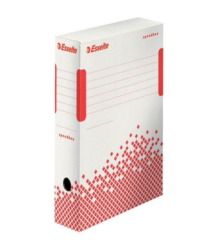 Archivační krabice Esselte Speedbox - bílá, 8 x 35 x 25 cm