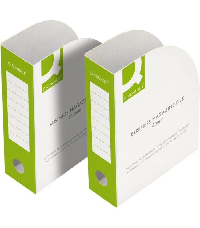 Stojan na časopisy Q-Connect - A4, 8 cm, zelený