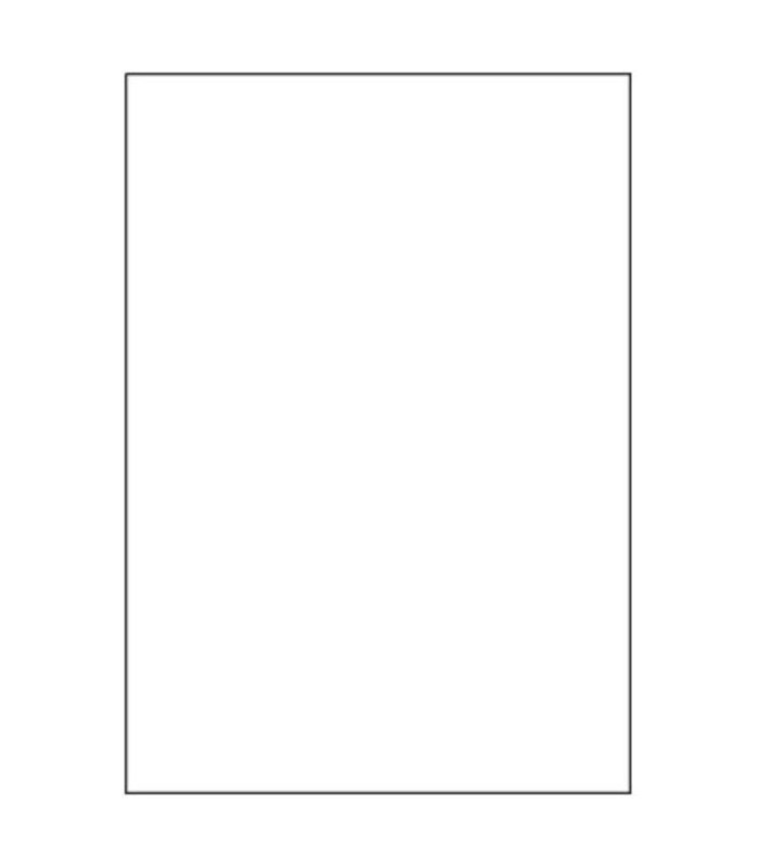 Lesklé etikety S&K Label - bílé, 210 x 297 mm, 100 ks