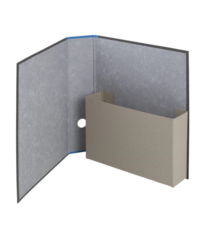 Archivační kapsový pořadač Emba - A4, kartonový, hřbet 7,5 cm, červený, mramorovaný