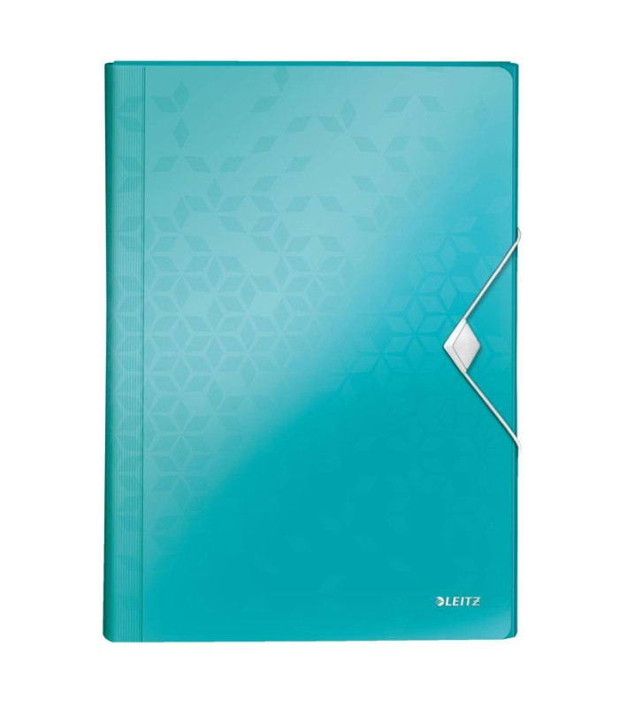 Aktovka s přihrádkami Leitz WOW - A4, ledově modrá, 6 přihrádek
