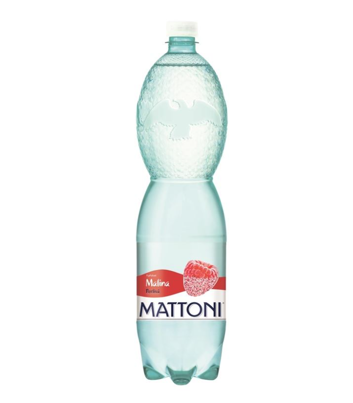 Minerální voda Mattoni - malina, perlivá, 6x 1,5 l