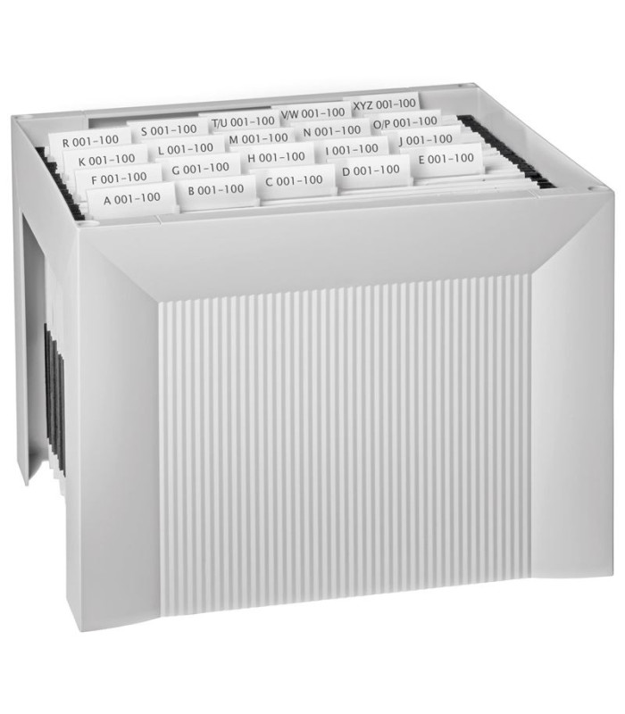 Box na závěsné desky Karat - A4, plastový, šedý