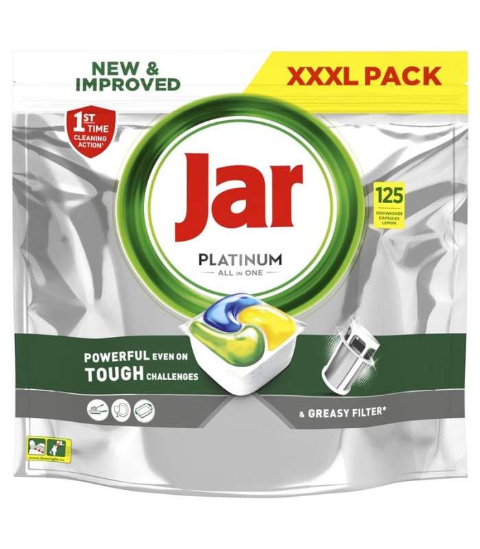 Tablety do myčky Jar Platinum - citron, 125 ks