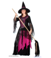 Karnevalový kostým čarodějnice - pavoučí šaty s kloboukem