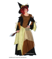 Karnevalový kostým čarodějnice s šaty a kloboukem