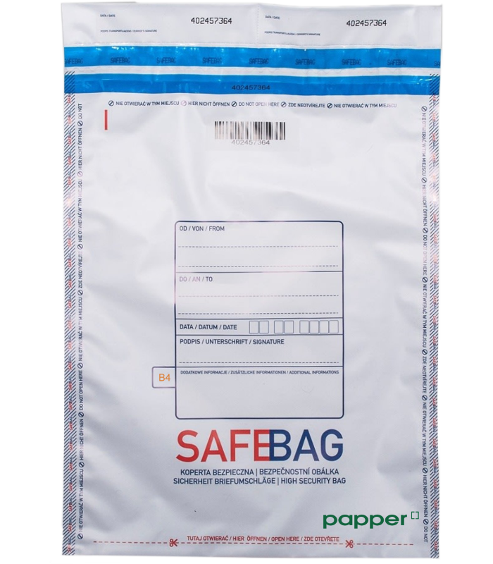Bezpečnostní obálka SAFEBAG B4, 1 ks