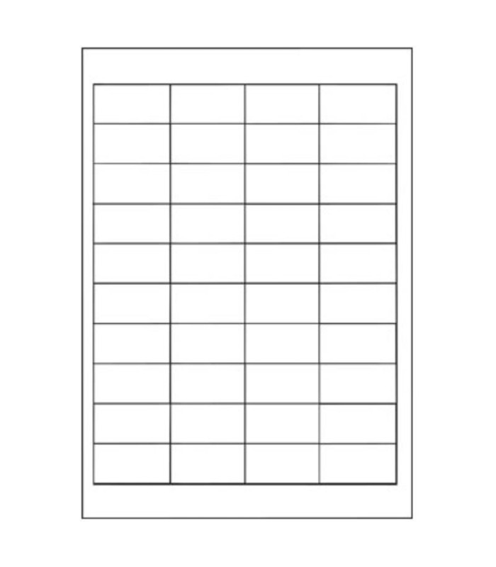 Univerzální etikety S&K Label - bílé, 48,5 x 25,4 mm, 4 000 ks