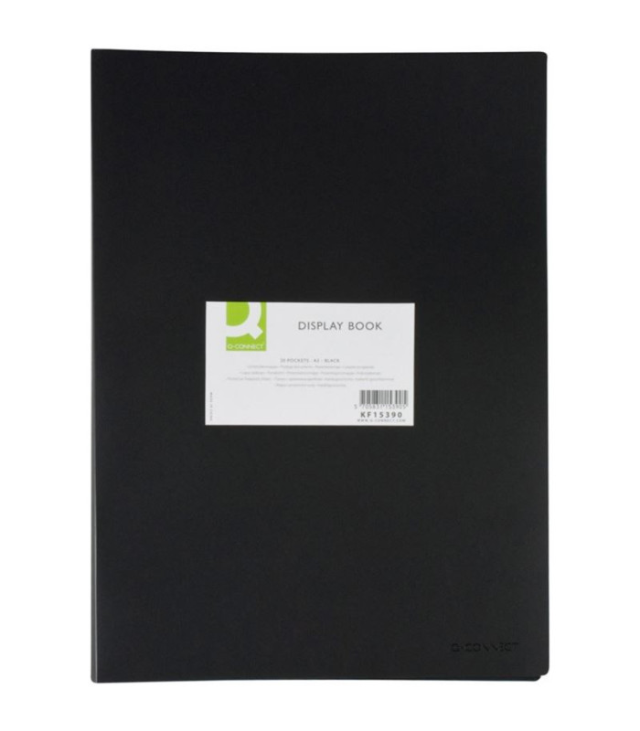 Katalogová kniha Q-Connect - A3, 20 kapes, černá