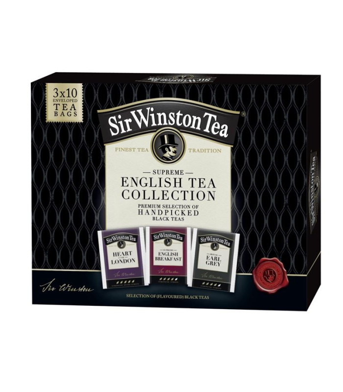 Kolekce černých čajů Sir Winston - 3x 10, 55,5 g