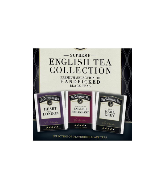 Kolekce černých čajů Sir Winston - 3x 10, 55,5 g